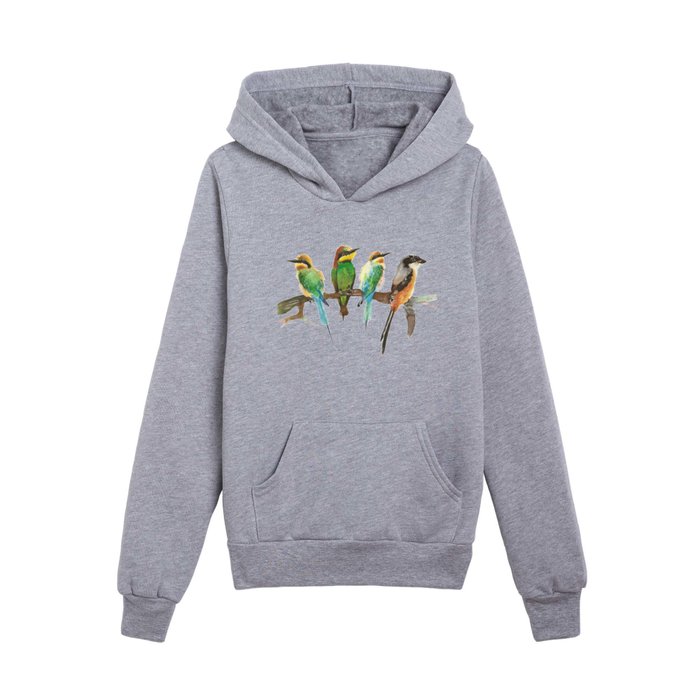 Feathered friends Kids Pullover Hoodie