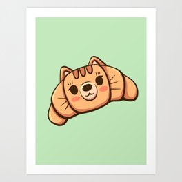 Cute Croissant Art Print