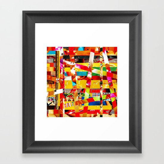 Jiseo (stripes 12) Framed Art Print