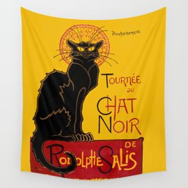 Theophile Steinlen - Le Chat Noir Vintage Poster Wall Tapestry