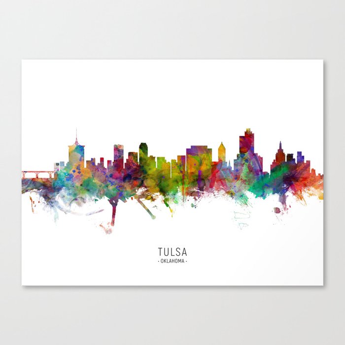 Tulsa Oklahoma Skyline Canvas Print