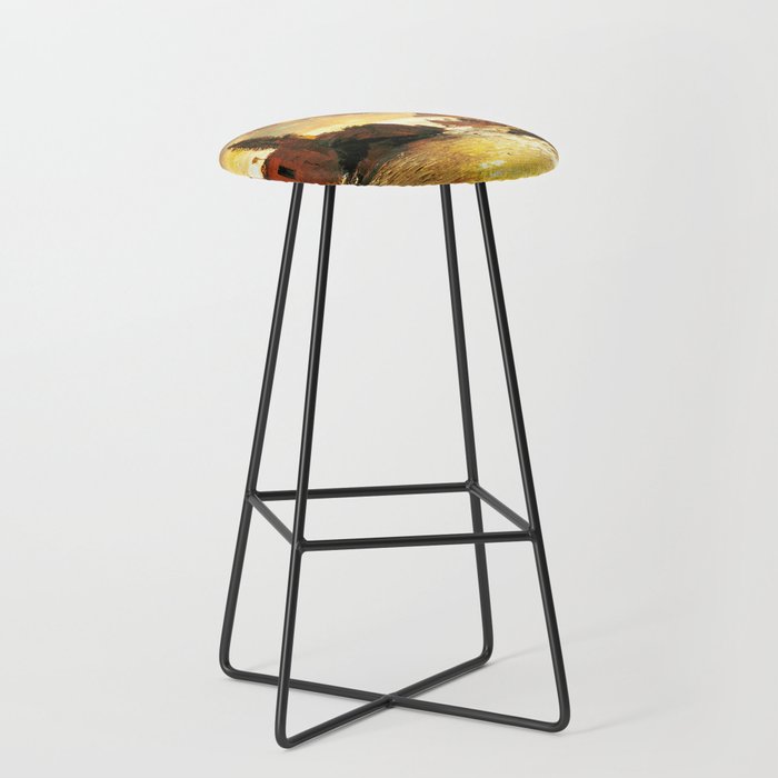 Sunset on the Italian Riviera Bar Stool