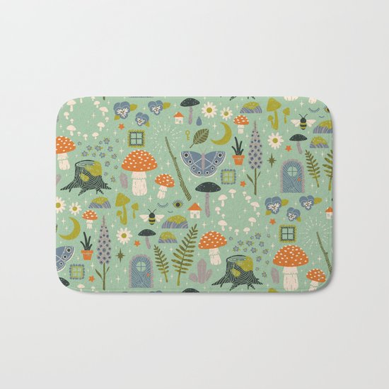 Fairy Garden Bath Mat