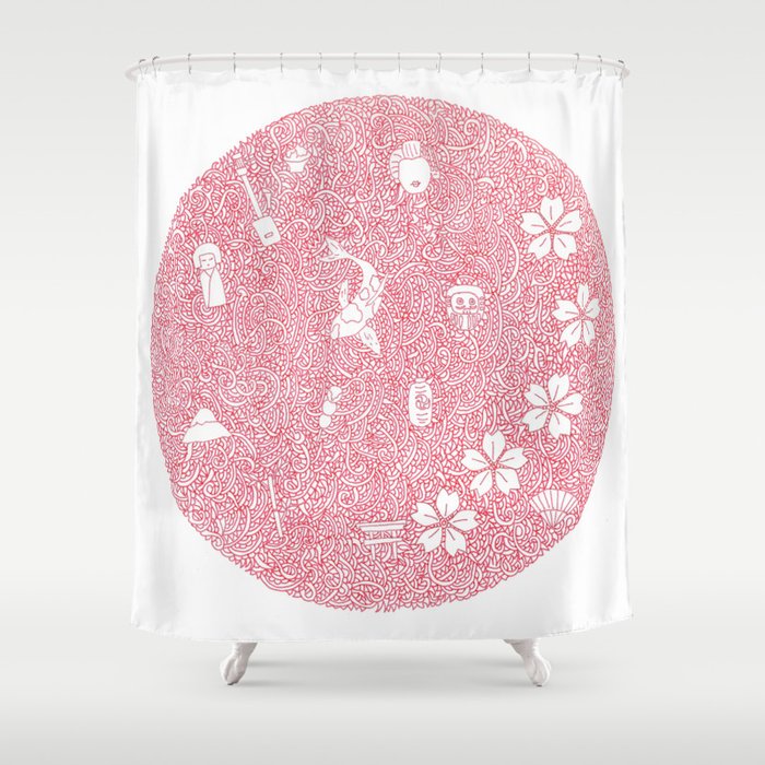 Japan Shower Curtain