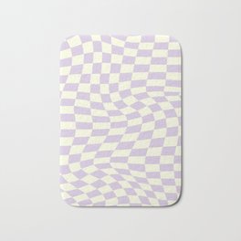 Warp Checker in Purple Bath Mat