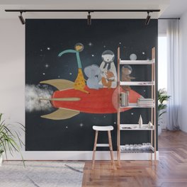 lets all go to the moon Wall Mural
