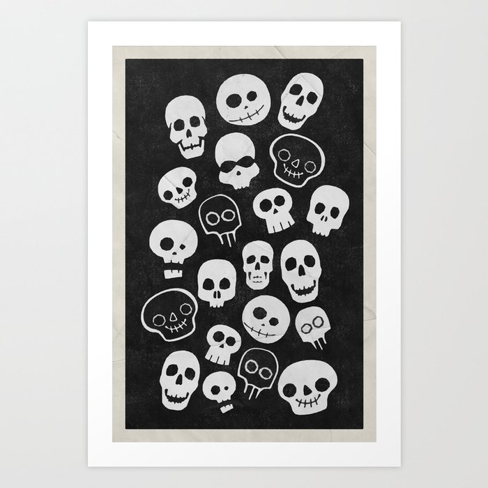 A Lot Of Skulls Art Print