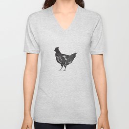 Chicken Butcher Diagram V Neck T Shirt