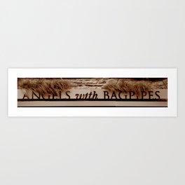 Angles with Bagpipes Art Print