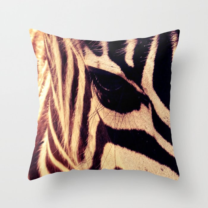 Zazu the Zebra Throw Pillow