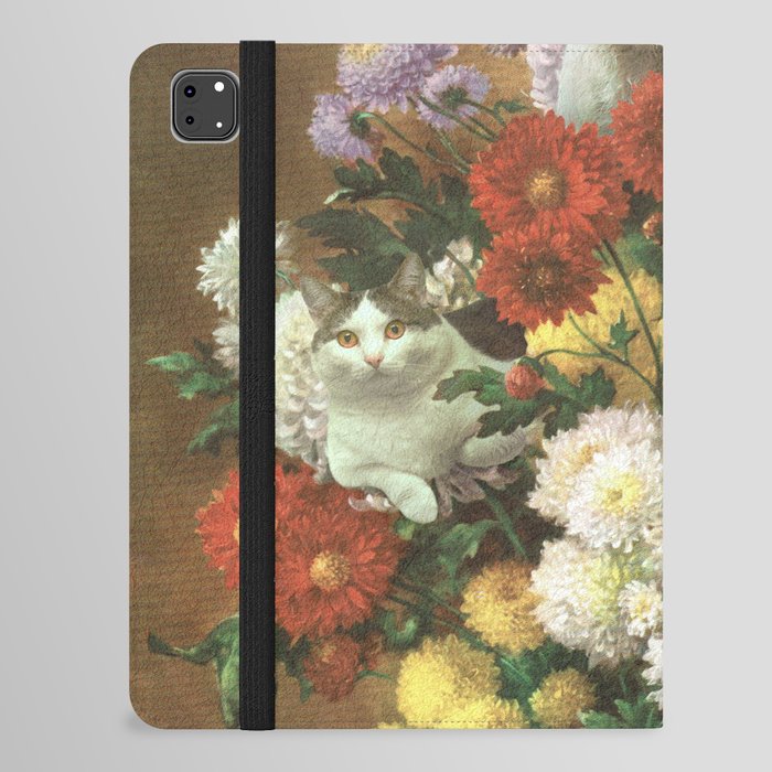 Flower Cats - Botanical cat arrangement iPad Folio Case