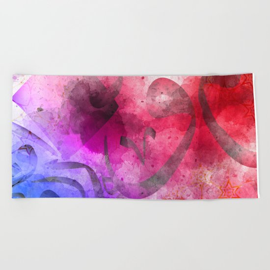 Arabic Calligraphy Art Painting Beach Towel By Elitebro Society6