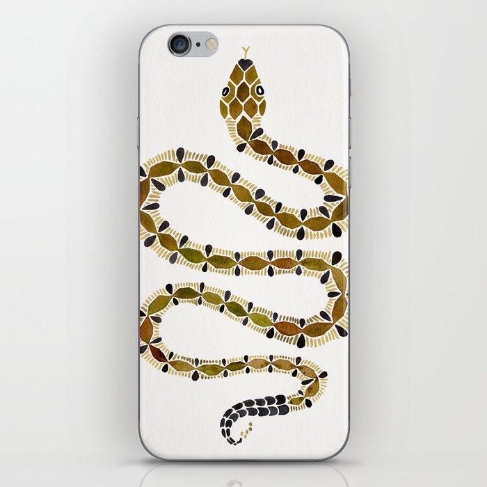 Olive Serpent iPhone Skin