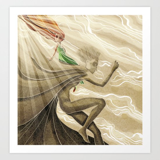 The flight Art Print