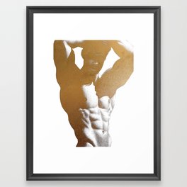Obscured (Gold doesn't print shiny) Framed Art Print