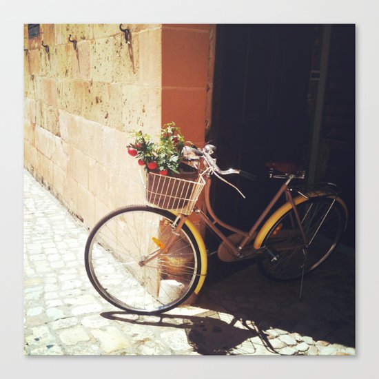 Yellow Bicycle Canvas Print