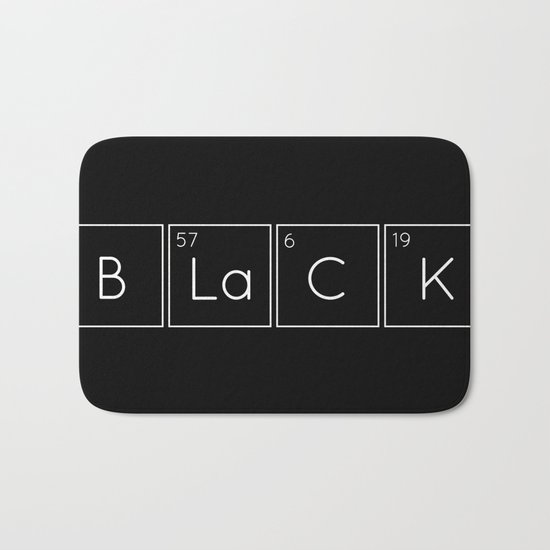 BLaCK Chemical Formula Bath Mat