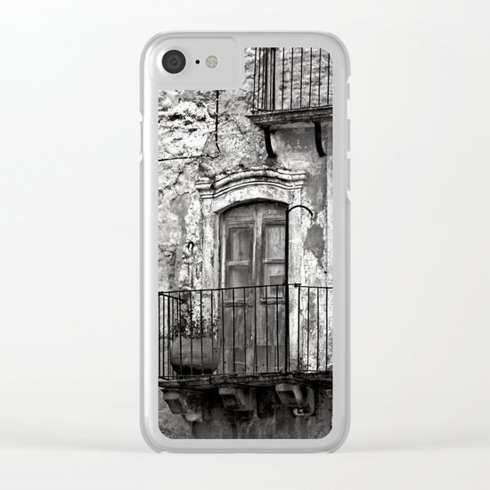 SICILIAN MEDIEVAL FACADE Clear iPhone Case