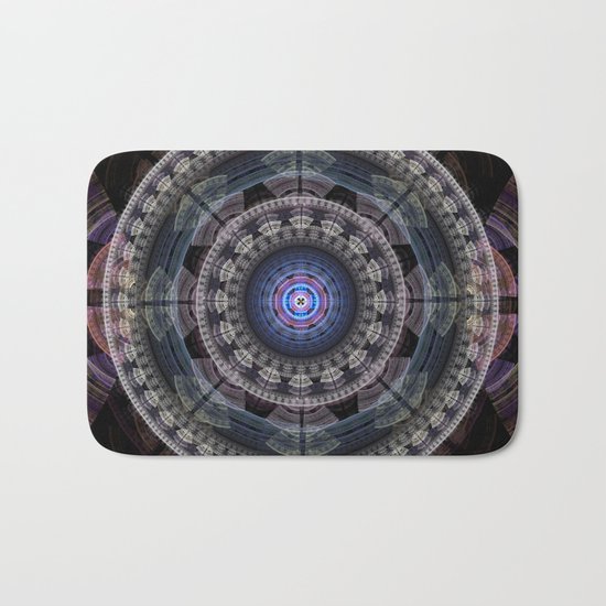 Modern mandala with tribal patterns Bath Mat