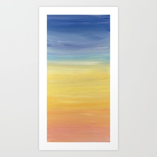 Desert sunset collection Art Print