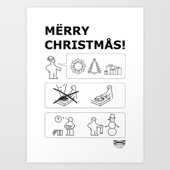How To Have A Merry Christmas Art Print