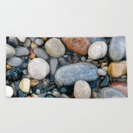 River Rock Design Beach Towel