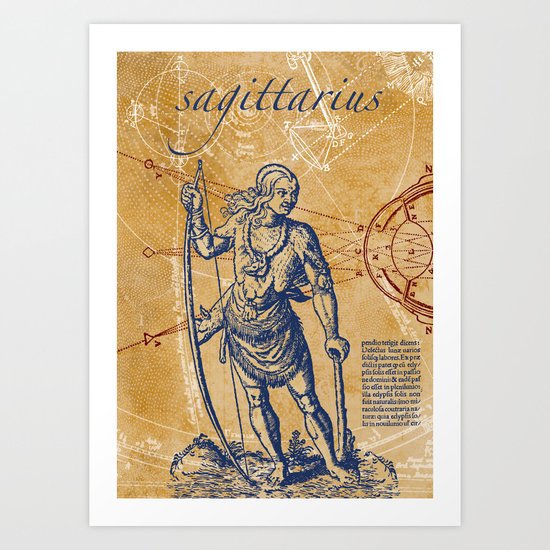 sagittarius | schütze Art Print