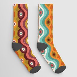 Psychedelic Eye Melt – 60s Palette Socks