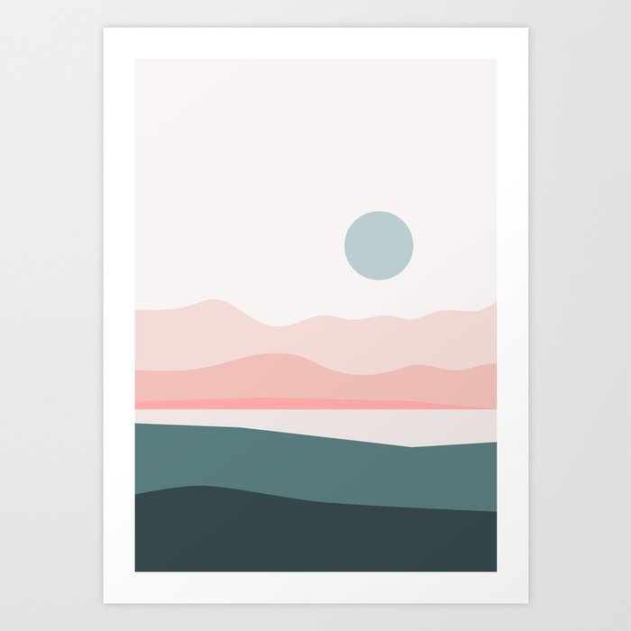 Abstract Landscape 03 Art Print by The Old Art Studio | Society6