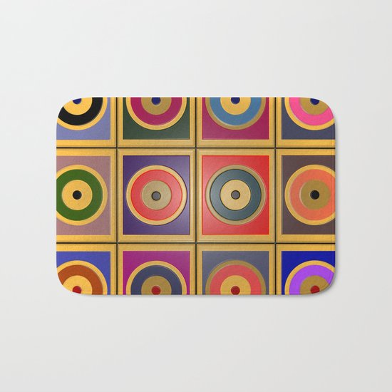 Rectangles & Circles #3 Bath Mat