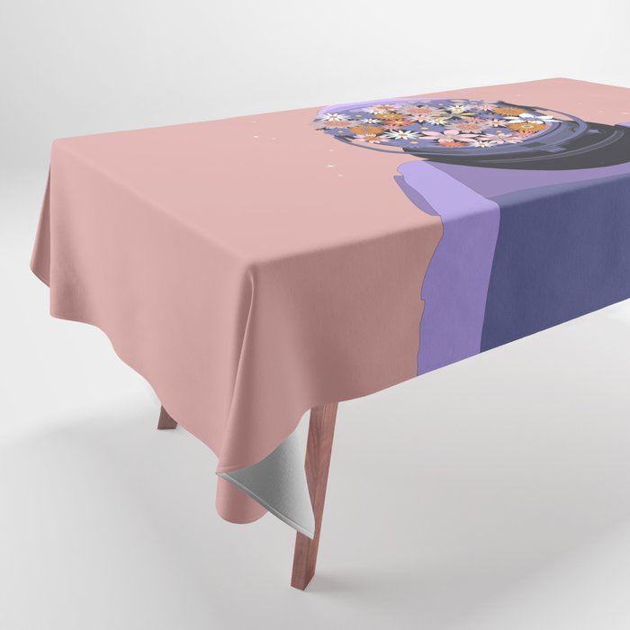 The Floral Astronaut Tablecloth