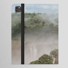 Argentina Photography - Rising Steam From The Iguaza Falls iPad Folio Case