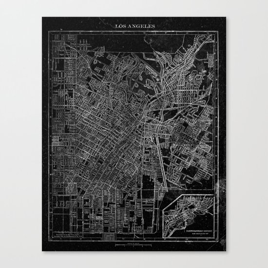 Los Angeles, California, Circa 1908. Canvas Print