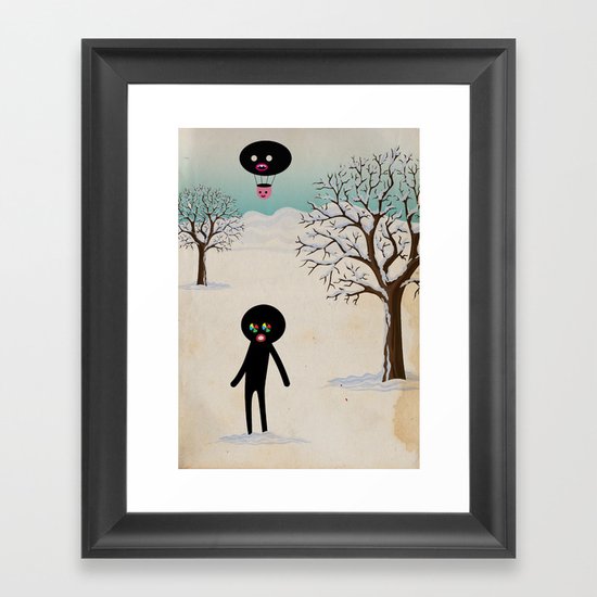 b r r r Framed Art Print