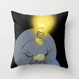 Bright Idea Throw Pillow