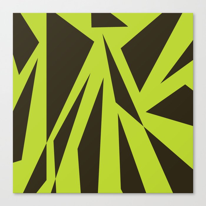 Sharp Abstract Shapes Canvas Print