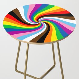 Pride Spiraling Side Table