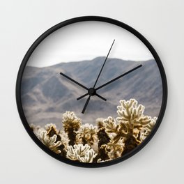 Cholla Cactus Garden Wall Clock