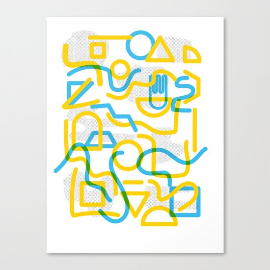 Shapes and Stuff Canvas Print