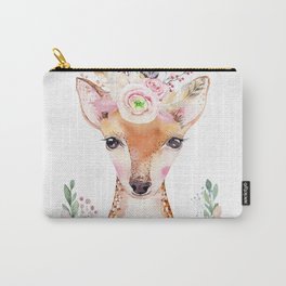 Forest Fawn Floral by Nature Magick Carry-All Pouch