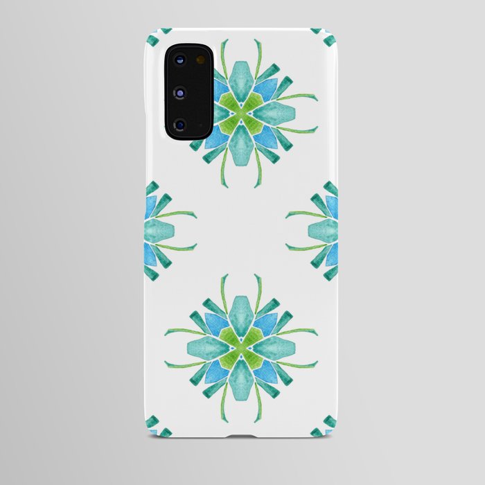 Green Flowers Android Case