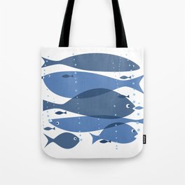1 fish blue fish Tote Bag