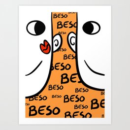 Beso Art Print