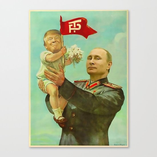 Trump Putin Canvas Print