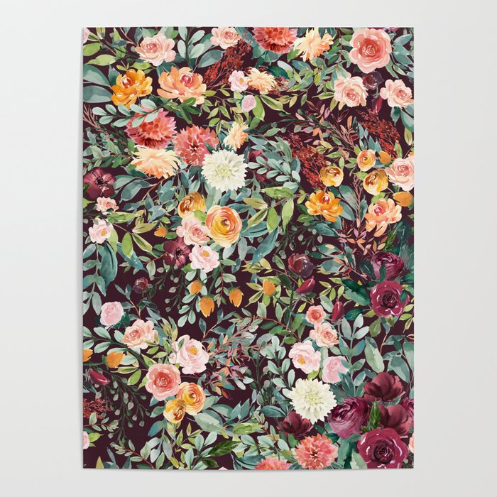 Fall Floral Poster