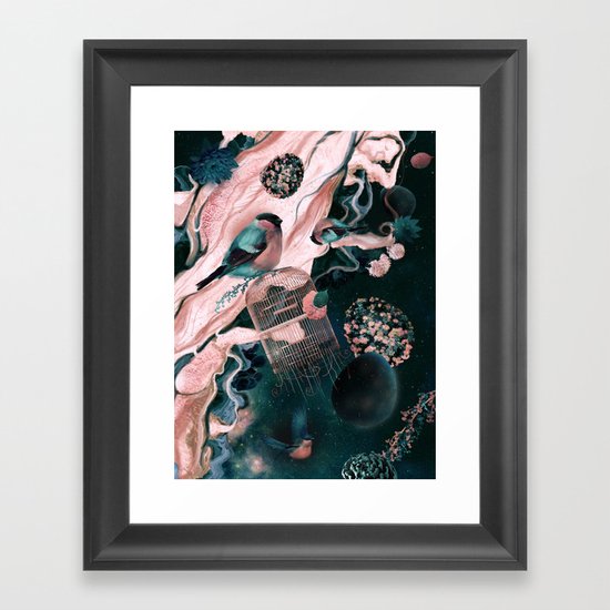flower egg Framed Art Print