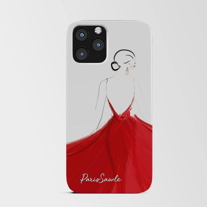 Lady red 2 iPhone Card Case