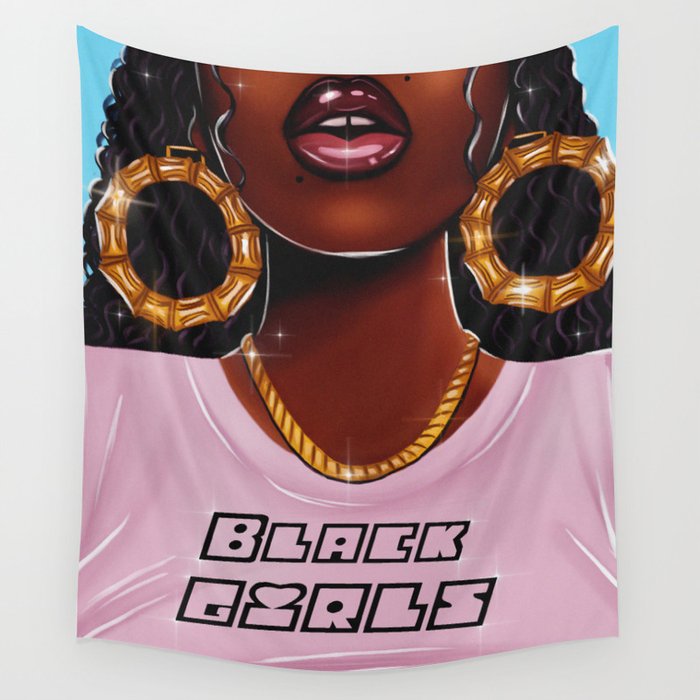 Black Girls Wall Tapestry
