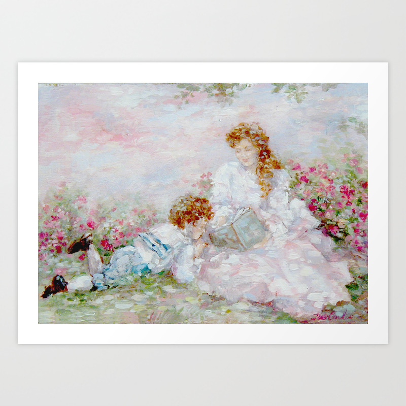 Mother And Son Art Print By Debicoules Society6