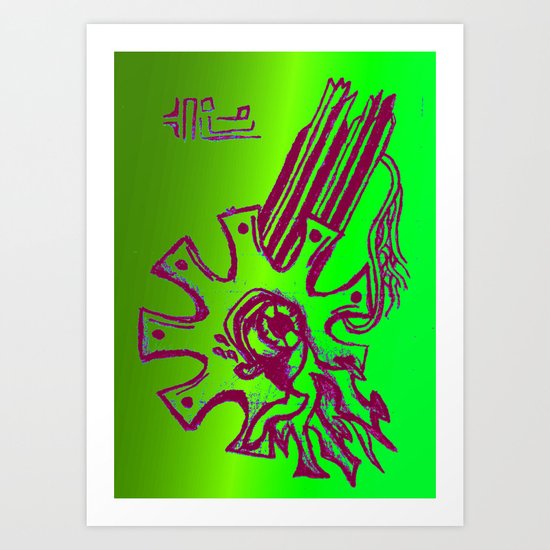 Simplistic Alien Art Print
